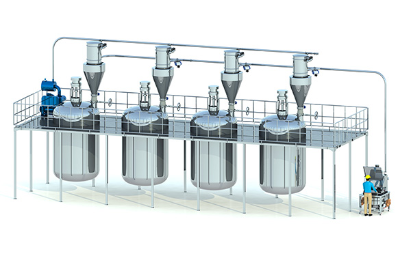 反應(yīng)釜自動投料系統(tǒng) 反應(yīng)釜自動投料系統(tǒng)